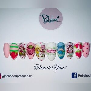 Strawberry Shortcake Nail Art Set